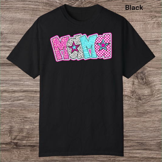 Pink/Blue Mama Star Tee