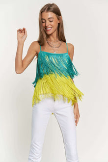  Fringe Overlay Cami Top - Southern Obsession Co. 