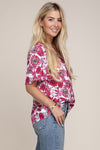 Flutter Sleeve Floral Top - Southern Obsession Co. 