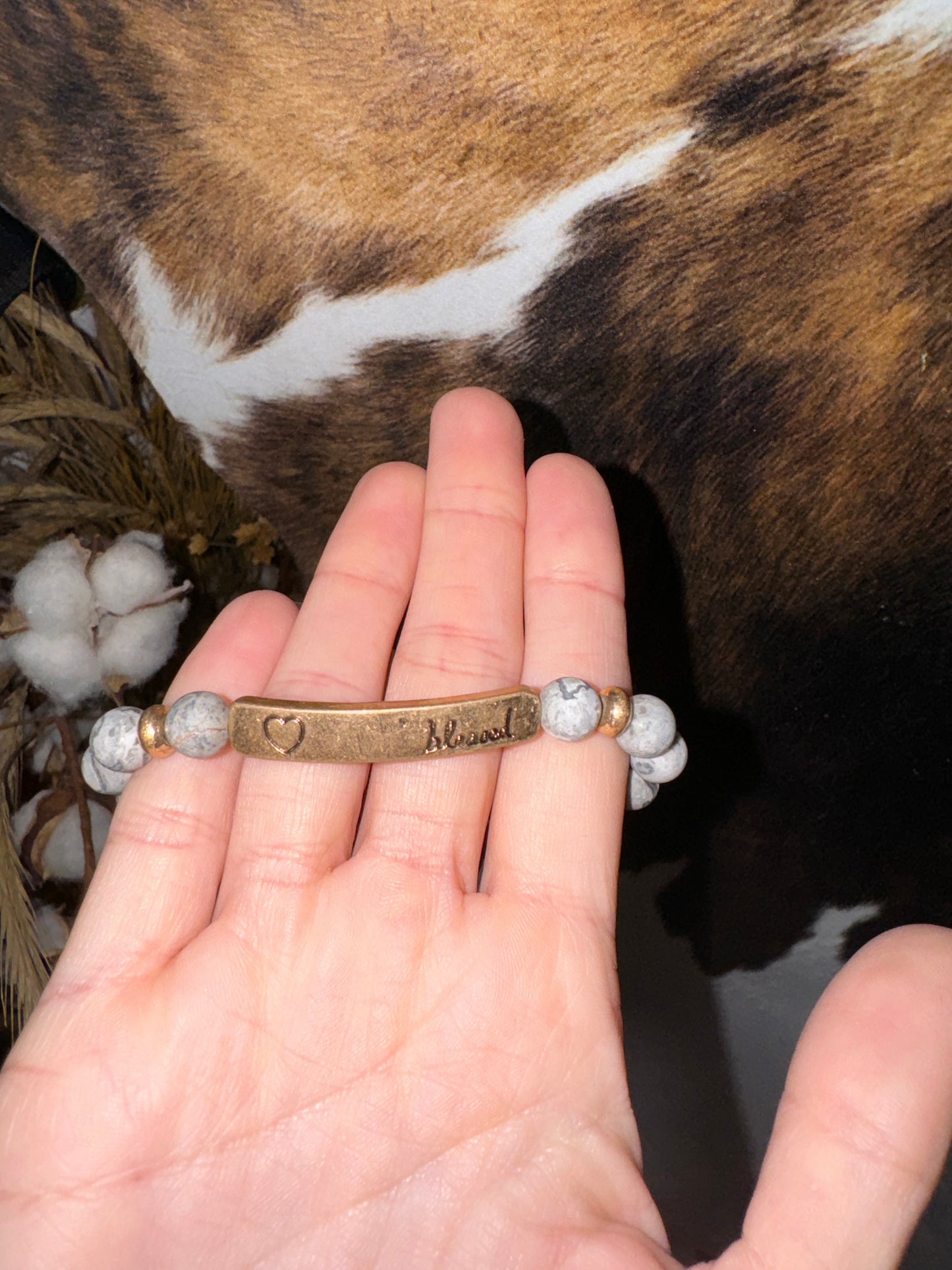 Blessed Grey Bracelet