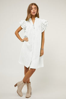 Ruffle Detail Babydoll Dress - Southern Obsession Co. 