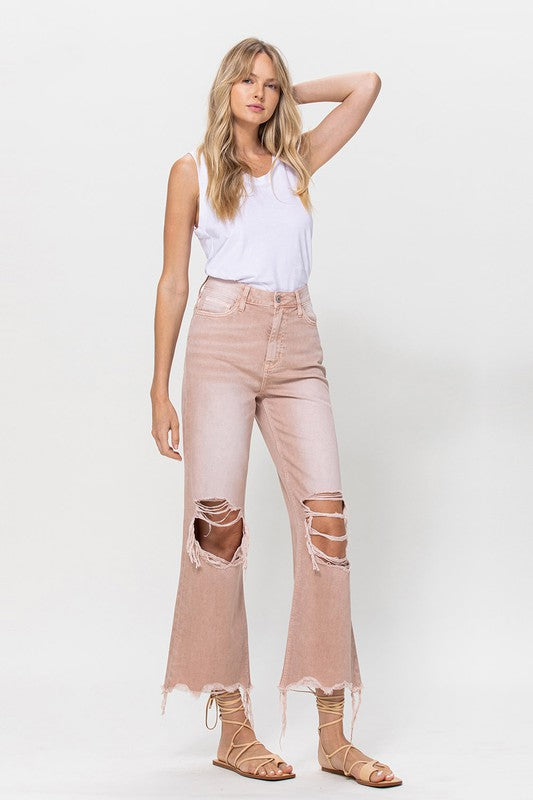 90's Vintage Crop Flare Jeans - Southern Obsession Co. 