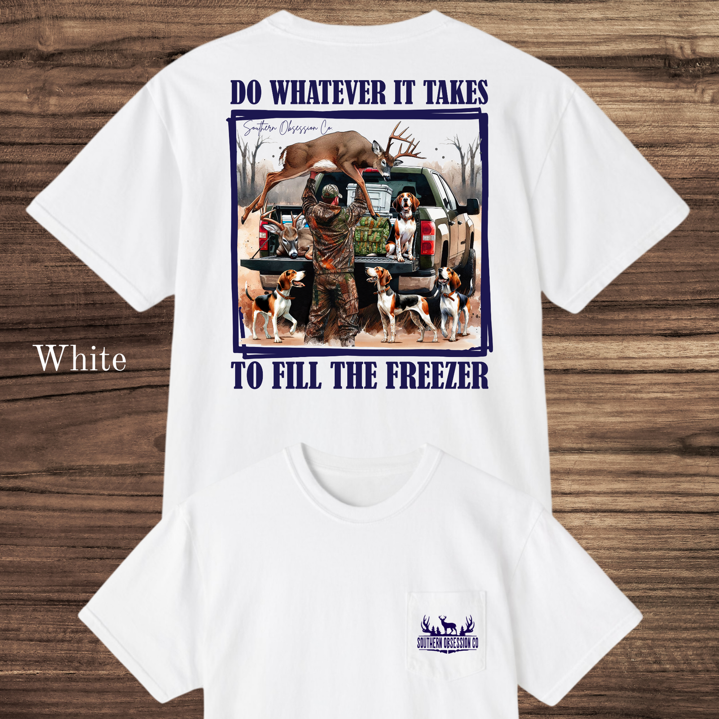 Fill The Freezer Navy Tee