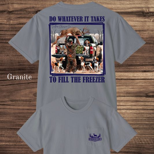 Fill The Freezer Navy Tee