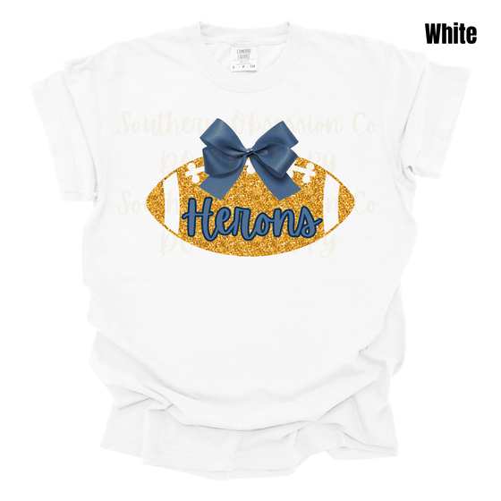 Sparkly Football BC Tee