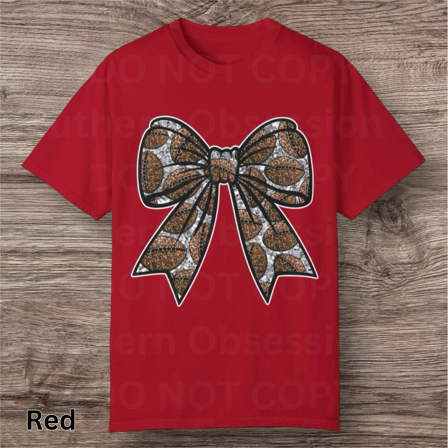 Bow Football Tee