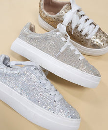  DOLCE RHINESTONE SNEAKERS - Southern Obsession Co. 