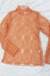 Floral print lace long sleeves top - Southern Obsession Co. 