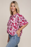 Flutter Sleeve Floral Top - Southern Obsession Co. 