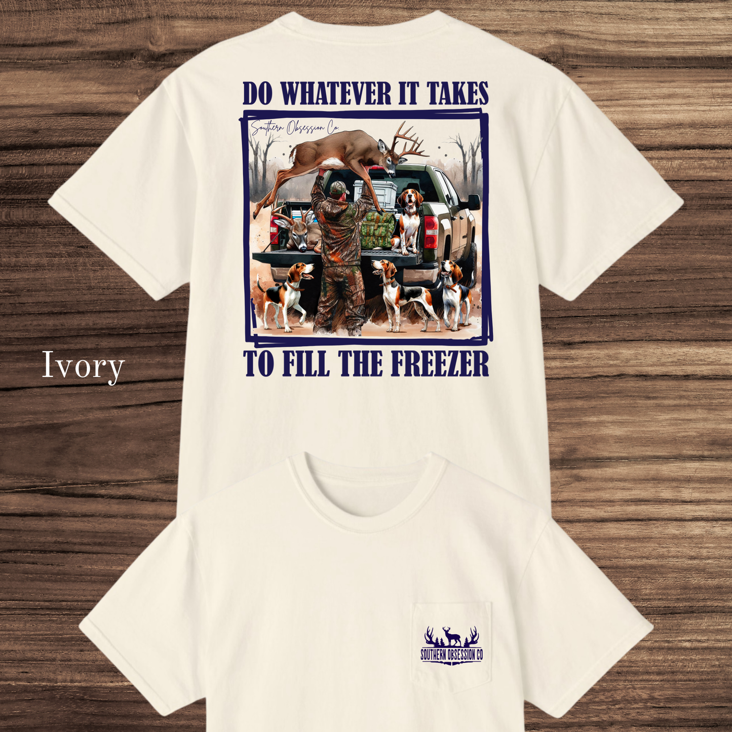 Fill The Freezer Navy Tee