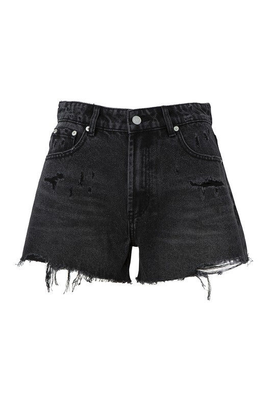 Distressed denim shorts - Southern Obsession Co. 