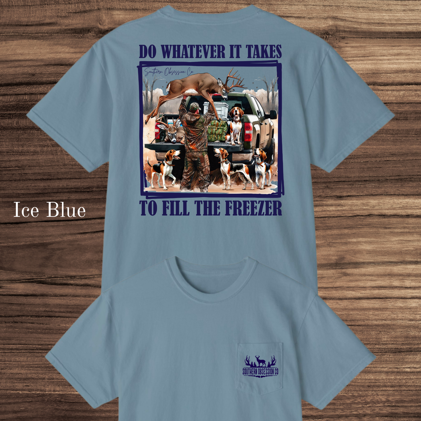 Fill The Freezer Navy Tee