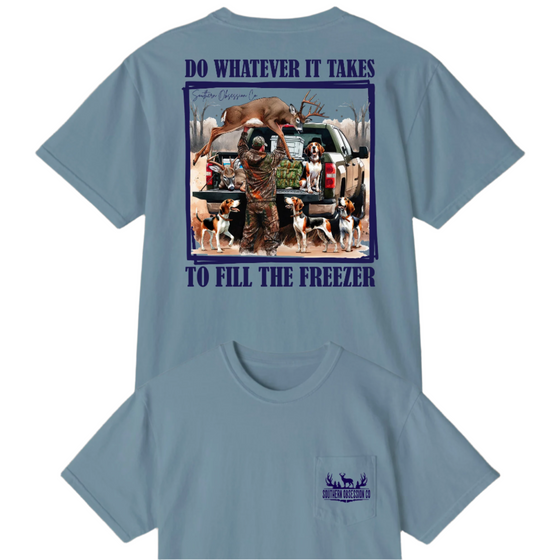 Fill The Freezer Navy Tee