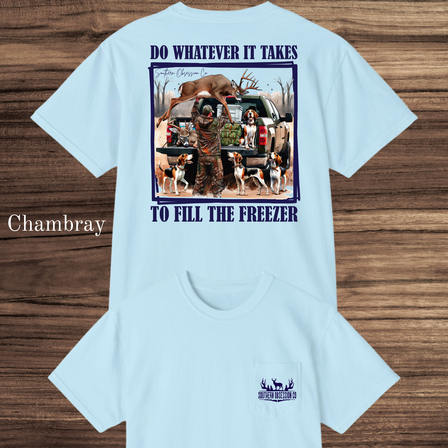 Fill The Freezer Navy Tee