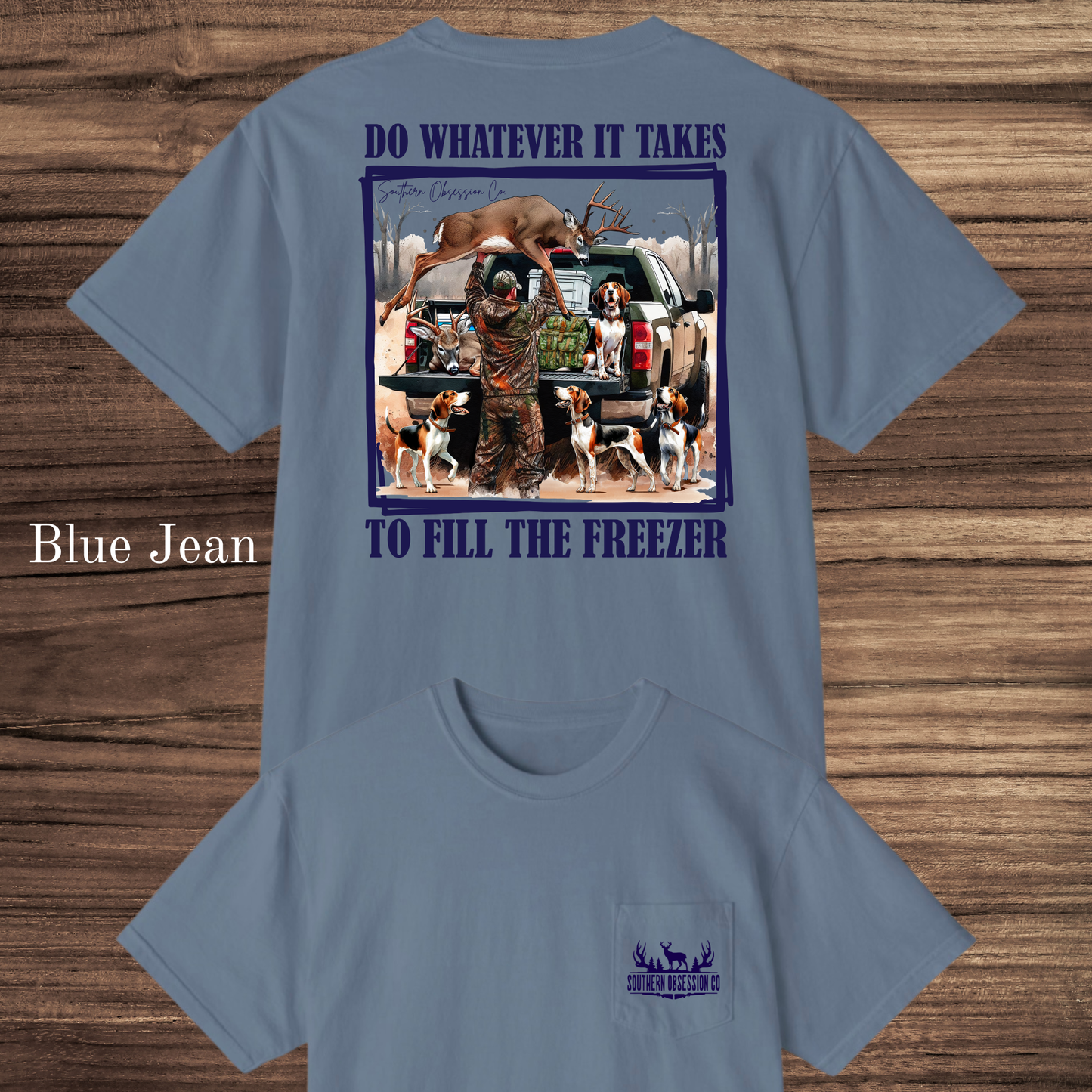 Fill The Freezer Navy Tee