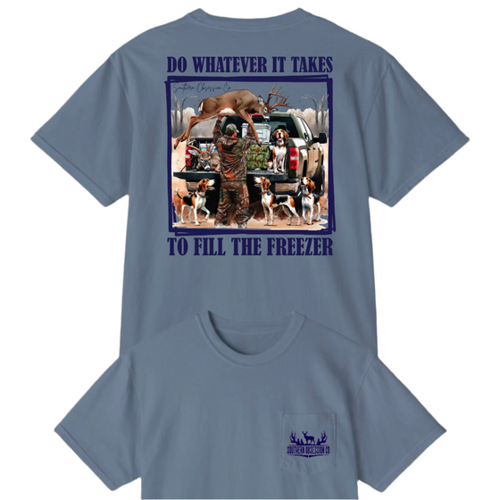 Fill The Freezer Navy Tee
