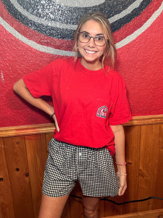 Black/White Checkered Shorts