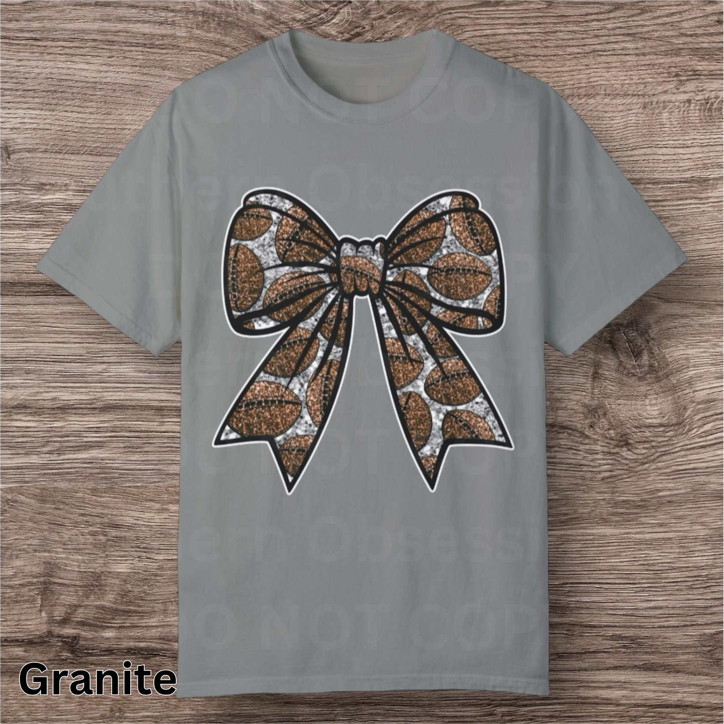 Bow Football Tee