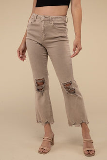  Distressed Straight Pants - Southern Obsession Co. 