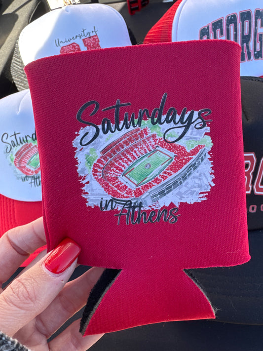 Saturday In Athens Koozie