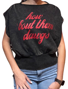  Washed Boat Neck Banded Top