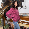 Wine Pigment Dye Pullover
