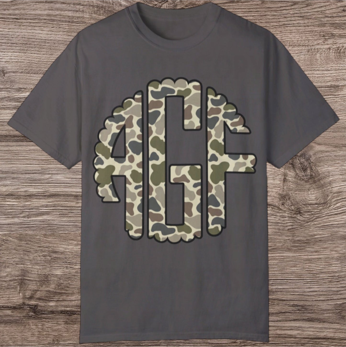 Light Camo Initial Tee