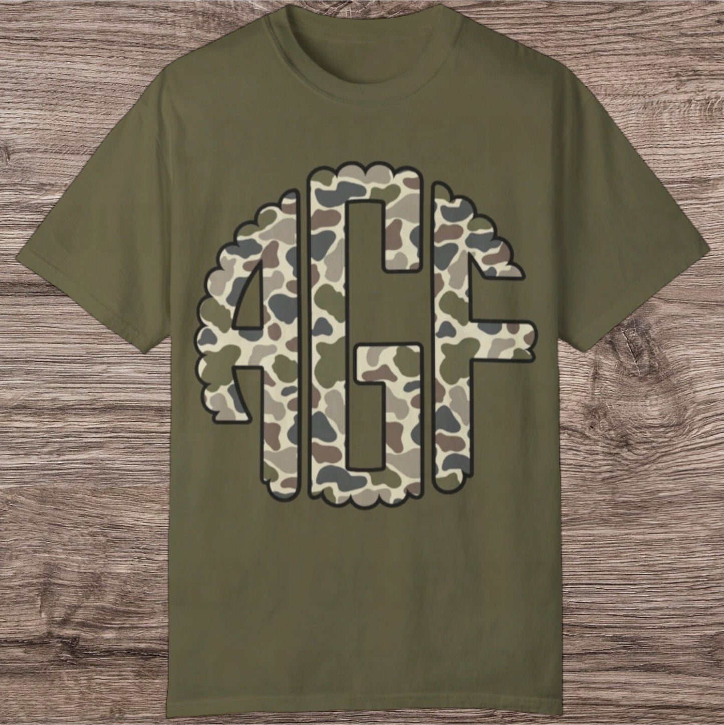 Light Camo Initial Tee