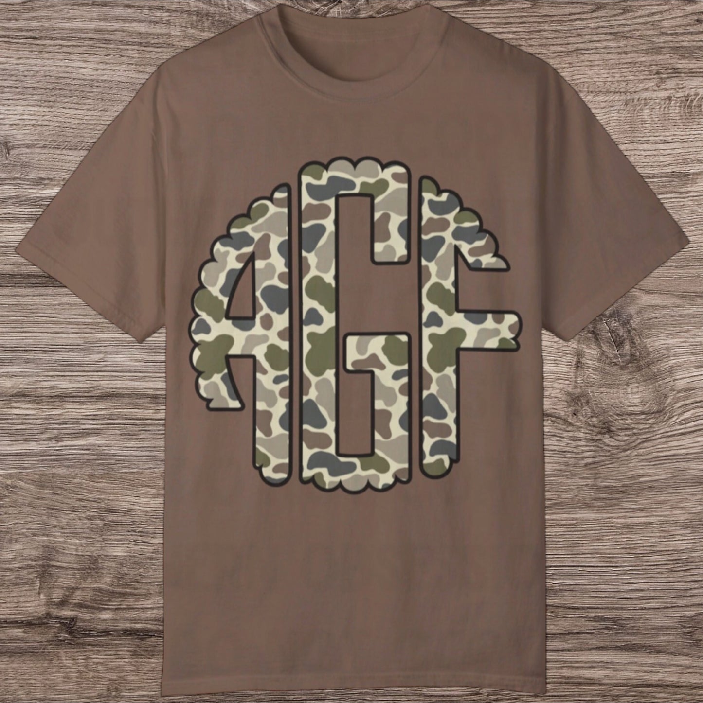 Light Camo Initial Tee