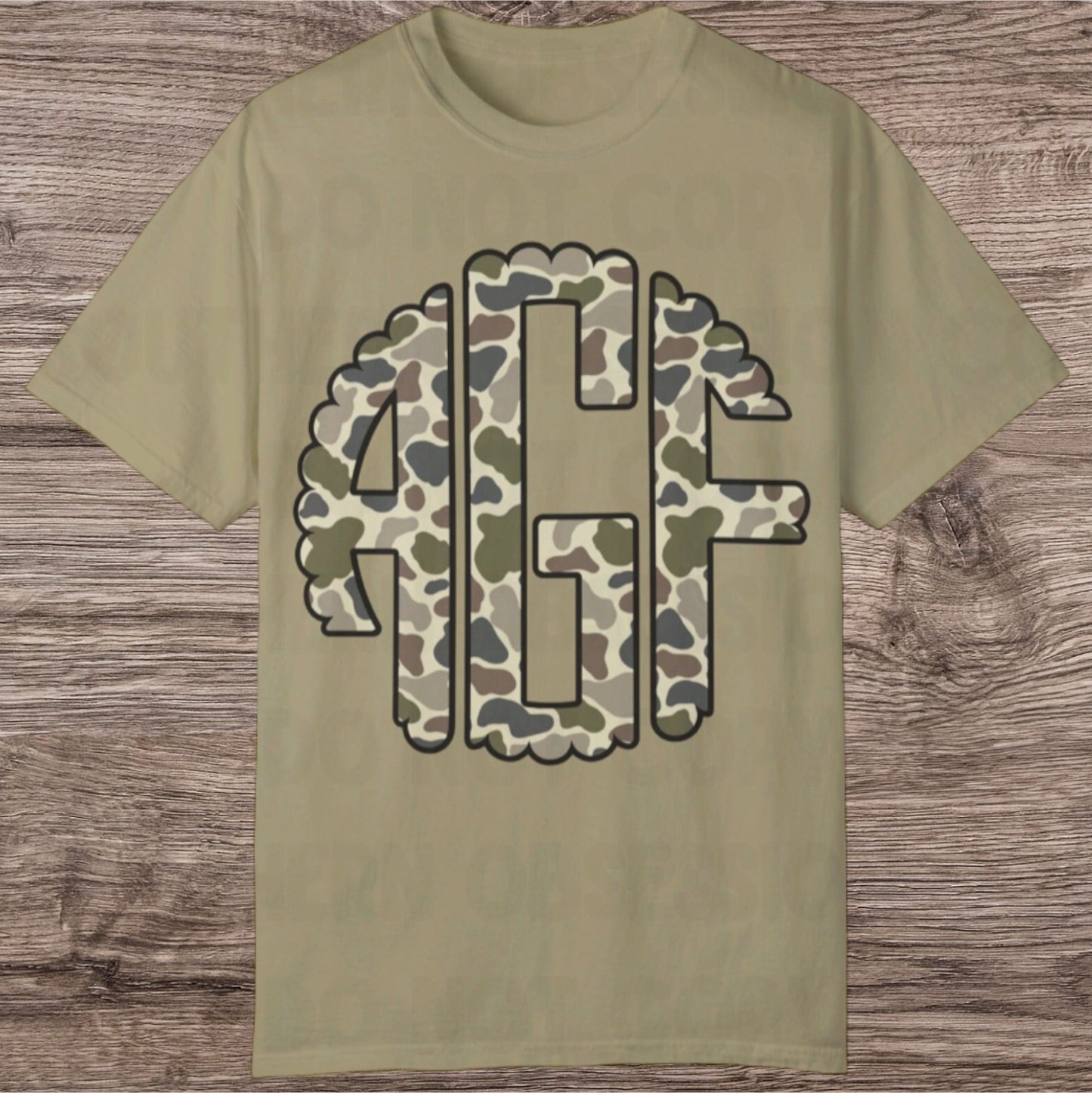 Light Camo Initial Tee