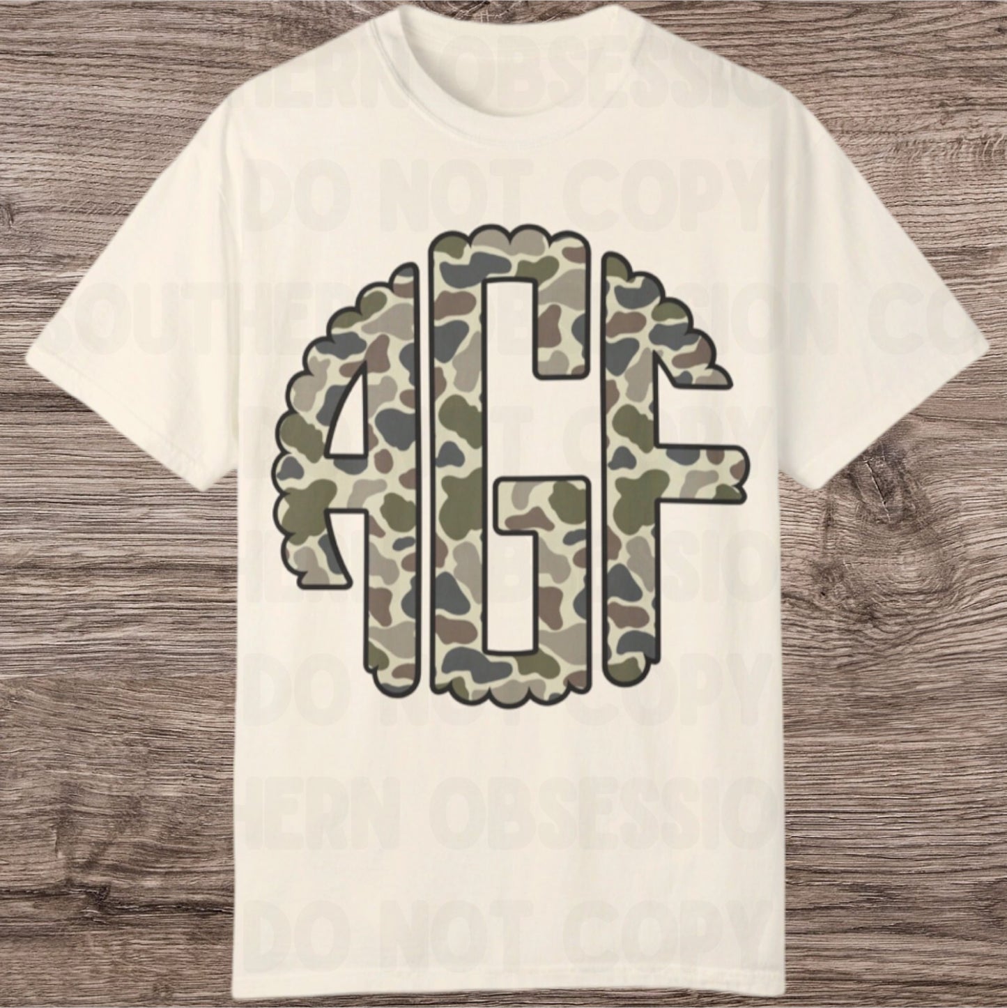 Light Camo Initial Tee