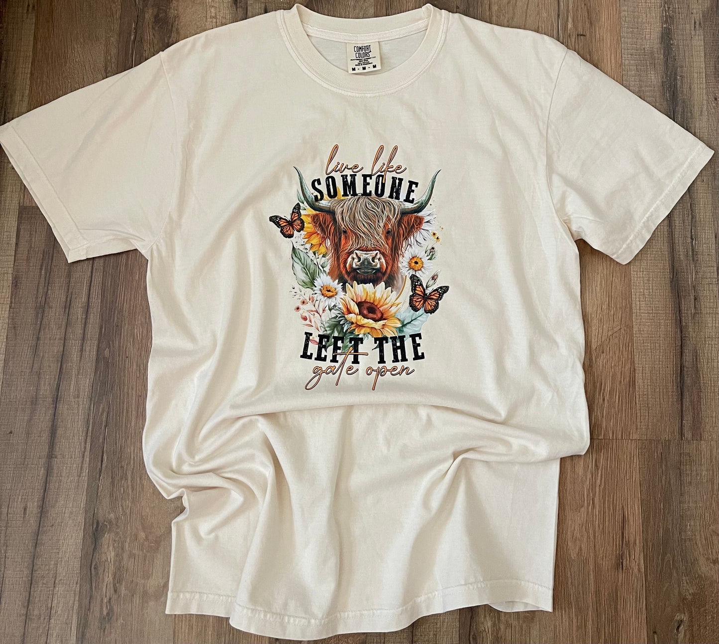 Sunflower Cow Head Tee - Southern Obsession Co. 