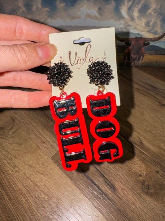 Bulldog Earrings