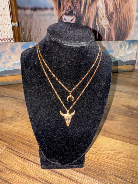 Bullhead Western Necklace Set