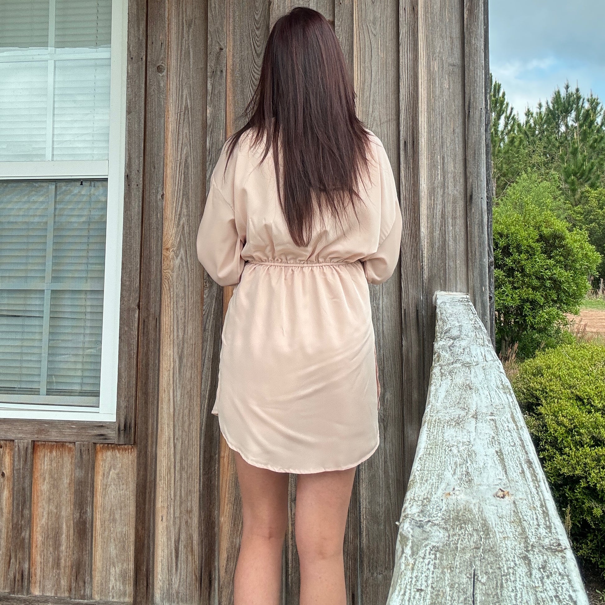 Khaki Romper-Dress - Southern Obsession Co. 