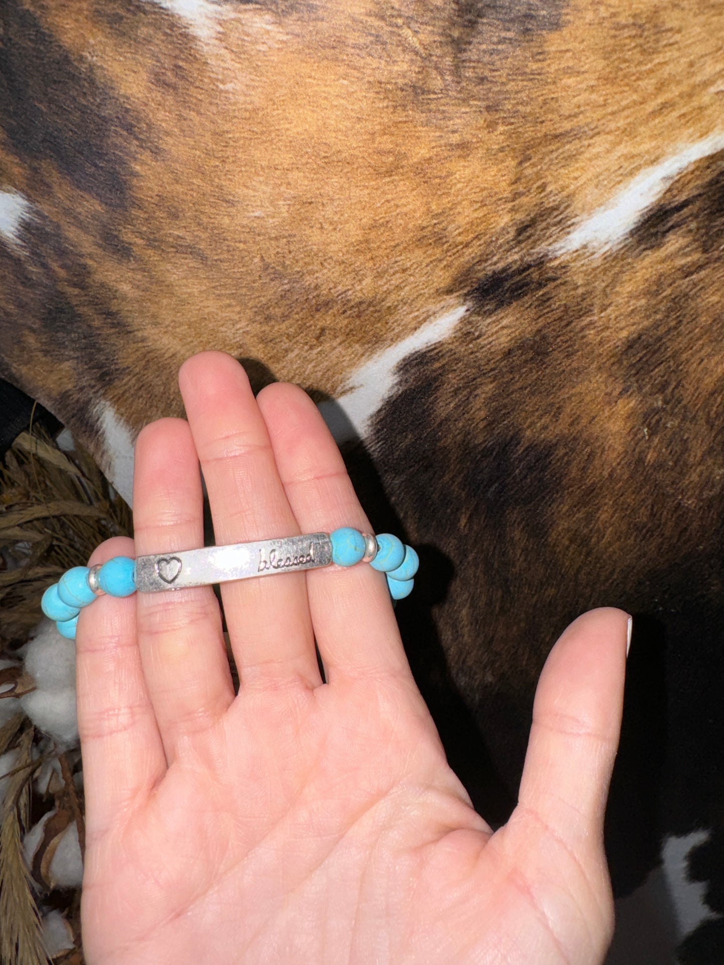 Blessed Bar turquoise Bracelet