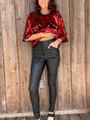 Black Skinny Leather Pants - Southern Obsession Co. 