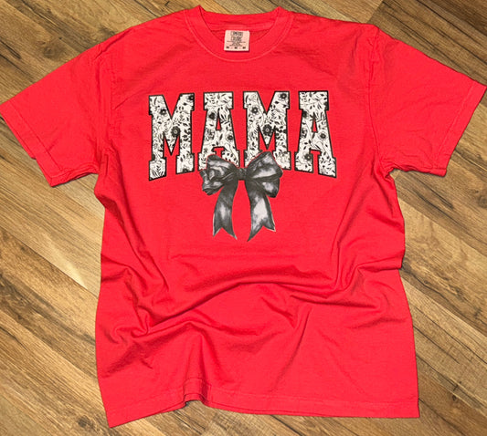 Black Mama Bow Tee
