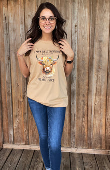  Stubborn Cow Tee - Southern Obsession Co. 