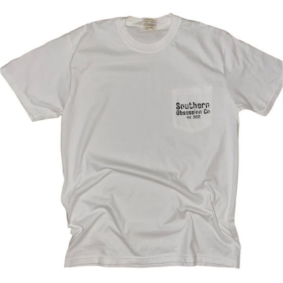 "My boat doesn't run on THANKS" pocket tee - Southern Obsession Co. 