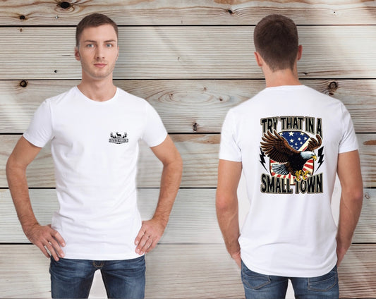 Eagle Small Town Tee - Southern Obsession Co. 