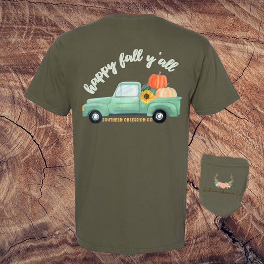 Happy Fall Y'all Tee - Southern Obsession Co. 