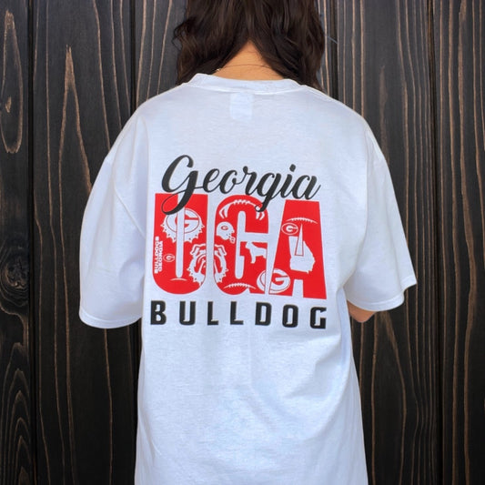 UGA White Tee - Southern Obsession Co. 