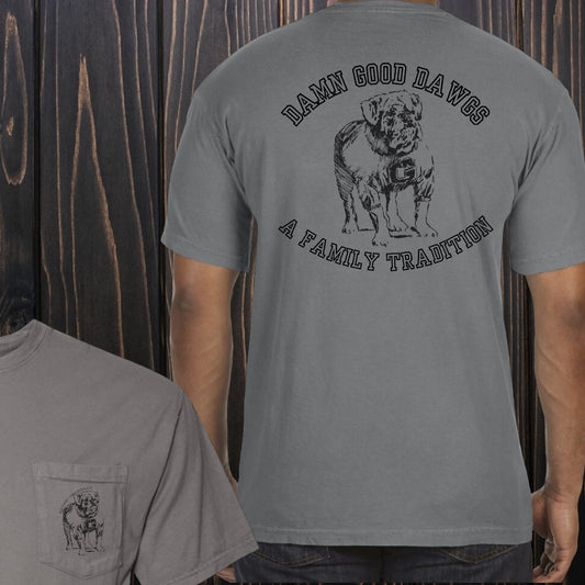 Grey "Damn Good Dawg" Tee - Southern Obsession Co. 