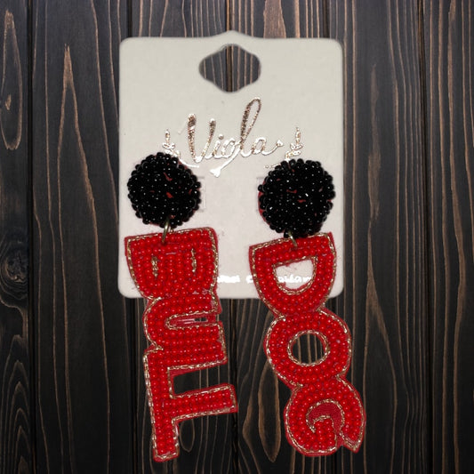 Bulldog Bead Earrings - Southern Obsession Co. 