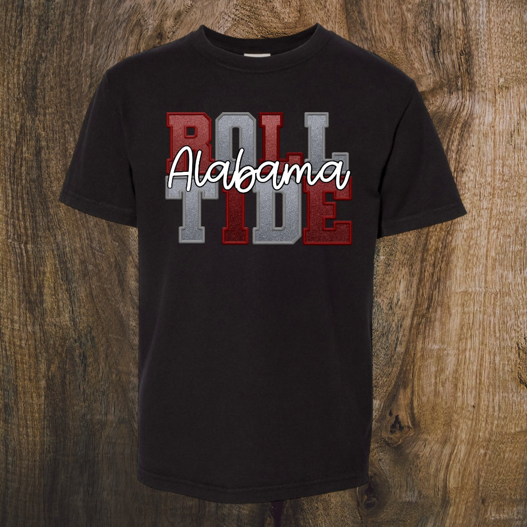 Faux Emb RollTide Tee - Southern Obsession Co. 