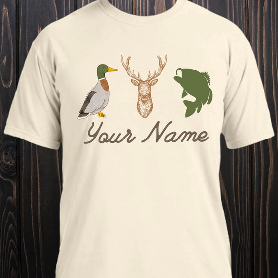 Customized Duck, Deer, & Fish Tee - Southern Obsession Co. 
