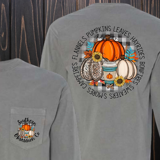 Fall Flannel Season Tee - Southern Obsession Co. 