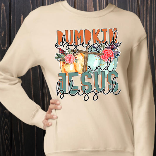 Pumpkin Obsessed & Jesus Blessed - Southern Obsession Co. 