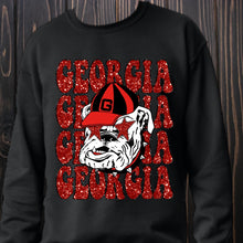  Faux Sequin Georgia Sweatshirt - Southern Obsession Co. 